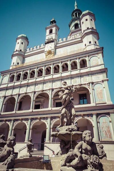 Câmara Municipal em Poznan, Polonia — Fotografia de Stock