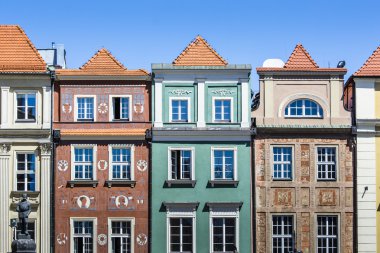evler ve Belediye Binası eski Pazar Meydanı, poznan, Polonya