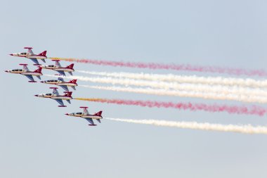 Poznan, Polonya - 14 Haziran: akrobasi grubu oluşumu 