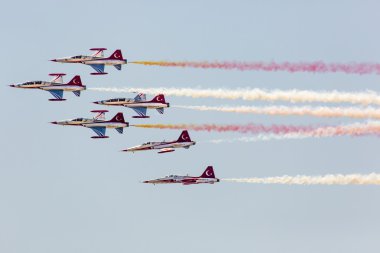 Poznan, Polonya - 14 Haziran: akrobasi grubu oluşumu 