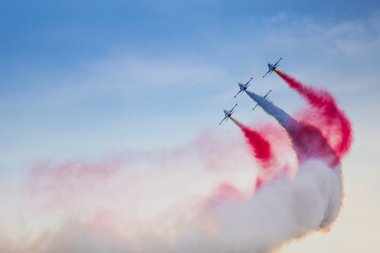 Poznan, Polonya - 14 Haziran: akrobasi grubu oluşumu 