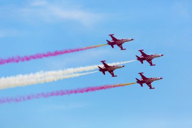 Poznan, Polonya - 14 Haziran: akrobasi grubu oluşumu 