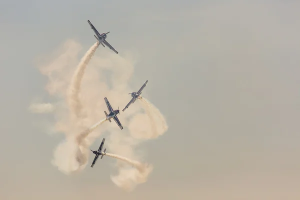 POZNAN, POLOGNE - 14 JUIN : Formation d'un groupe de voltige aérienne "Pioneer Te — Photo