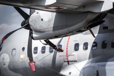 Poznan, Polonya - 14 Haziran: ae sırasında hava kuvvetleri casa c - 295 m Lehçe