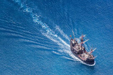 FUNCHAL, PORTUGAL - JUNE 26: Tourists making a cruise with a rep