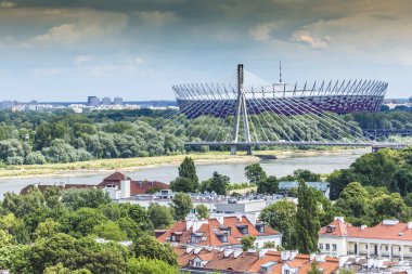 Futbol rekabet Euro 2 için inşa Varşova Ulusal Stadyumu