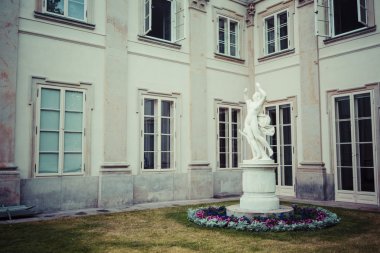 The Lazienki palace in Lazienki Park, Warsaw. Lazienki Krolewski clipart