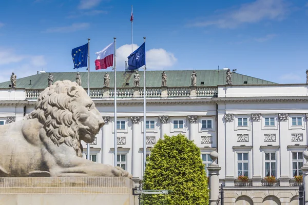 Prezidentský palác ve Varšavě, Polsko. Před tím, než Bertel Thorval — Stock fotografie