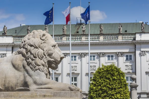 Prezidentský palác ve Varšavě, Polsko. Před tím, než Bertel Thorval — Stock fotografie