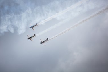 Gizycko, Polonya - Ağustos 02: Mazury Airshow 2015 olay Ağustos