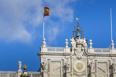 Madrid, İspanya - 06 Aralık 2014: Kraliyet Sarayı Madrid