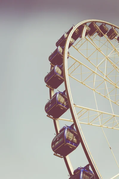 Retro vintage instagram stylized picture of an amusement park. — Stock Photo, Image