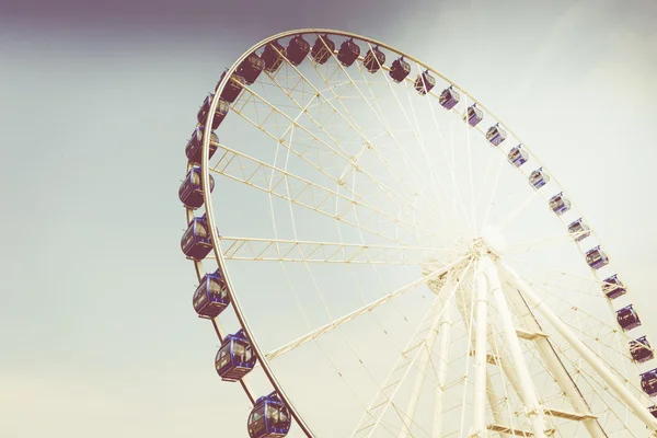 Retro vintage instagram stylized picture of an amusement park. — Stock Photo, Image