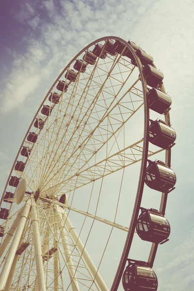 Retro vintage instagram stylized picture of an amusement park. — Stock Photo, Image