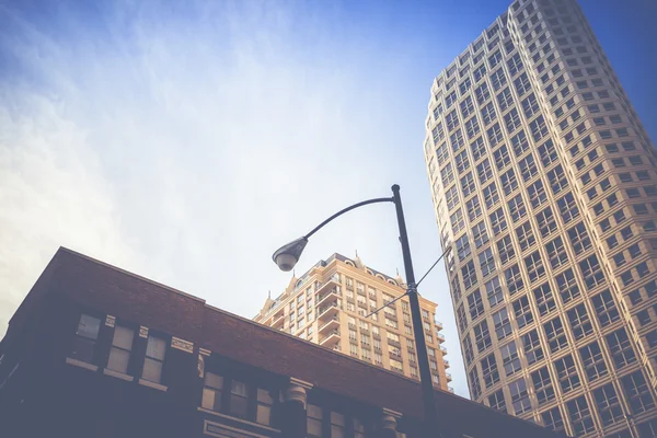 Vista aérea vintage Chicago Skyline — Fotografia de Stock