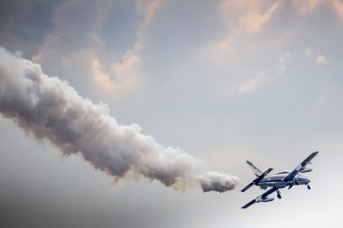 Radom, Polonya - 23 Ağustos: Akrobasi grubu oluşumu 