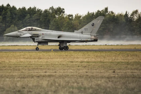 RADOM, POLAND - AUGUST 23: Italian EFA-2000 Eurofighter Typhoon — Stock Photo, Image