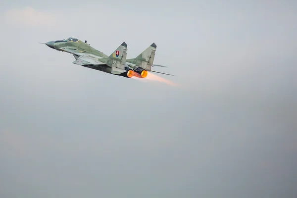 RADOM, POLAND - AUGUST 23: Slovakian Air Force MiG-29 solo displ — стокове фото