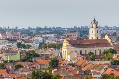 Vilnius eski kasaba cityscape, Litvanya