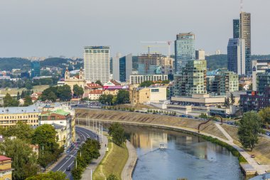 Vilnius şehir, şehir, Litvanya iş parçası.