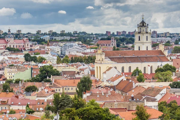 Vilnius eski kasaba cityscape, Litvanya