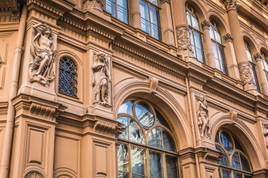 bir art nouveau mimari tarzı şehrin riga, Letonya