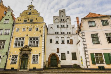 riga, Letonya - üç kardeşin en eski binalar