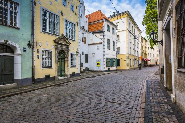 Edifícios mais antigos em Riga Letónia - os Três Irmãos — Fotografia de Stock