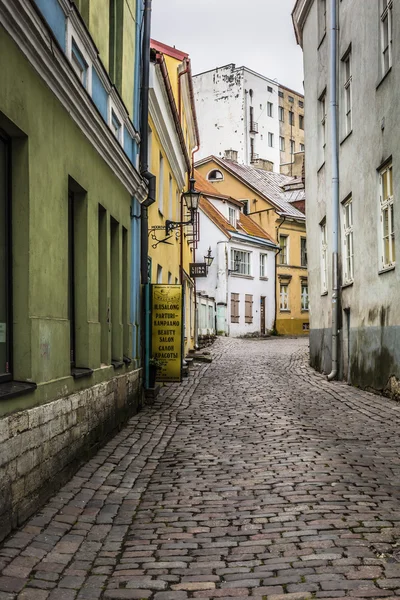 Eski sokak tallinn, Estonya — Stok fotoğraf