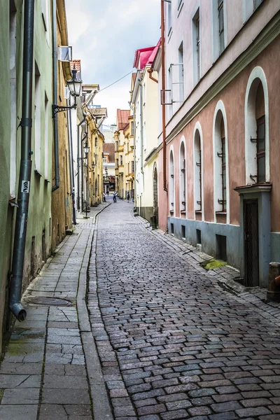 Old Street of Tallinn Estonie — Photo