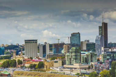 Vilnius şehir, şehir, Litvanya iş parçası.