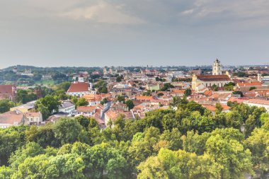 Vilnius eski kasaba cityscape, Litvanya