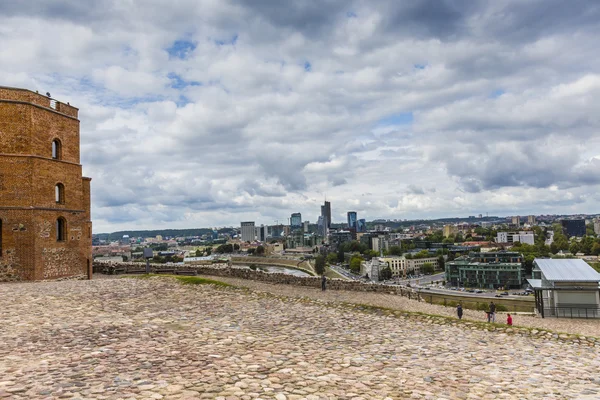 Vilnius, Lituania. Vista sulla città di Vilnius. Vilnius, Torre di Gedimin — Foto Stock