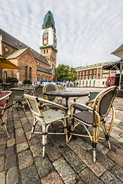 Edifício histórico da Catedral de Riga Dome, Letónia . — Fotografia de Stock