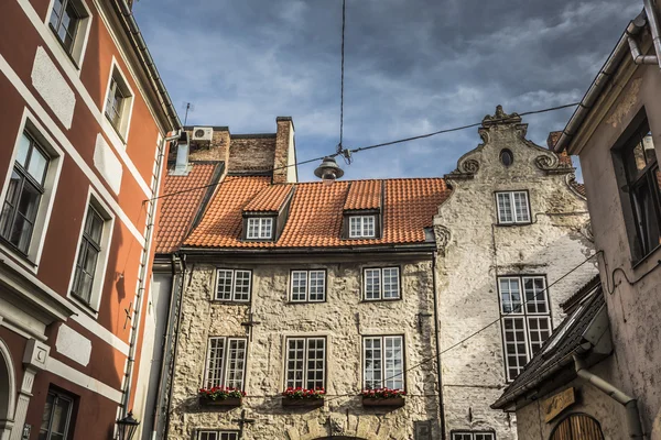 Porta svedese nella città vecchia di Riga, Lettonia — Foto Stock