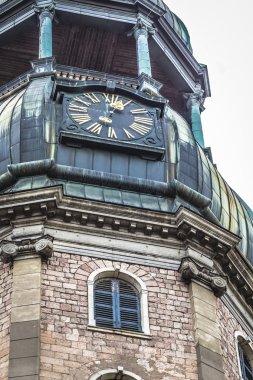 Riga, Letonya uzun boylu bir Lutheran Kilisesi Saint Peters Kilisesi olduğunu