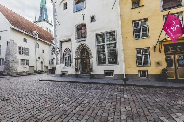 Strade e centro storico Architettura Capitale estone, Tallinn, Est — Foto Stock