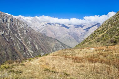 Ala-Arça gorge toplam dağ manzara Panoraması