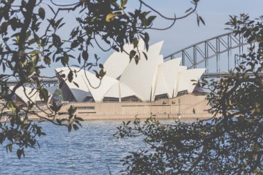 Sydney - 25 Ekim: Sydney Opera Binası görünümü üzerinde 25 Ekim 2015