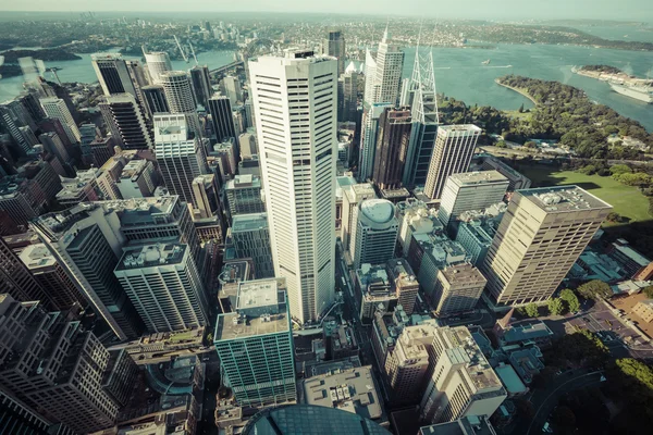 Aerial view from Sydney Tower in Sydney Australia — Stock Photo, Image