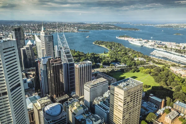 Αεροφωτογραφία από Σίδνεϊ πύργο στο Σίδνεϊ της Αυστραλίας — Φωτογραφία Αρχείου
