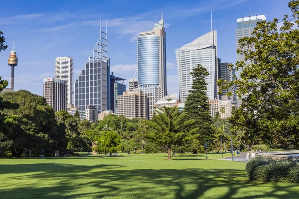 A város központi üzleti negyede Sydney Látóhatár. — Stock Fotó