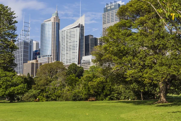 A város központi üzleti negyede Sydney Látóhatár. — Stock Fotó