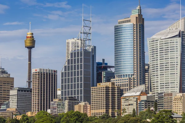 Panoramę z sydney z dzielnicy biznesowej miasta. — Zdjęcie stockowe