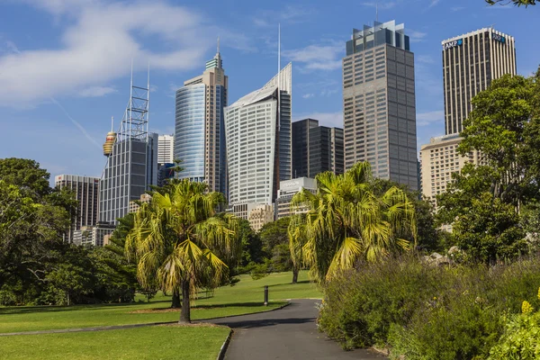 Panoramę z sydney z dzielnicy biznesowej miasta. — Zdjęcie stockowe