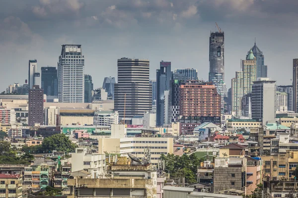 Bangkok Capital del paisaje urbano de Tailandia y hermoso cielo —  Fotos de Stock