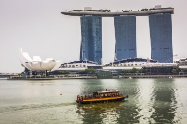 Marina Bay Sands, Singapur 05 Kasım 2015: Güzel gün