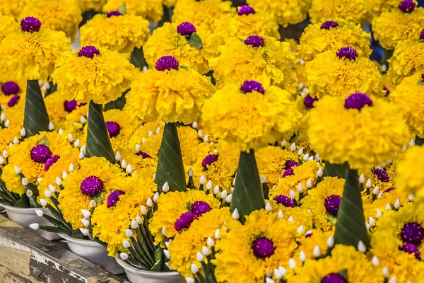 Mercado floral en Bangkok, Tailandia . —  Fotos de Stock