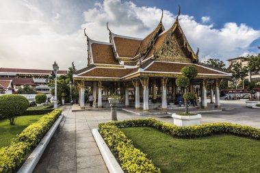 WAT ratchanaddaram ve loha prasat metal Sarayı Bangkok, Tayland