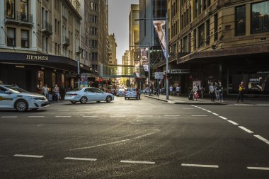 Sydney - 27 Ekim: Turist boyunca şehir sokakları, 27 Ekim 20